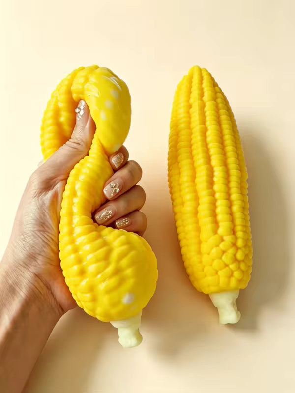 New Creative Squeeze Toy Realistic Corn TPR Soft Stress Relief Corn Squeeze Toy Wholesale Stress Relief Toy Squeeze Toy Fingertip Toy Soft Fingertip Toy (1pc Ice Cube Squeeze Toy Random Color - Please Do Not Buy This Item)
